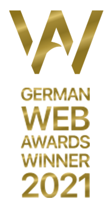 Logo German Web Awards Winner 2021